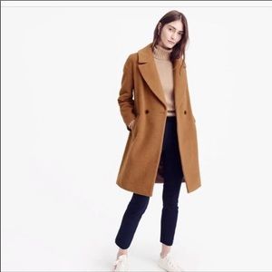 NWT Jcrew Italian Wool overcoat brown size medium